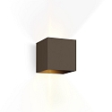 LED Wall luminaire BOX 3.0, Up&Down, 6W 1800-2850K 2x200lm, dimmable, bronze