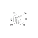 Wever & Ducr� LED Treppenstufen-Leuchte RETO 0.8, IP20, 8x8cm, 350mA, 3W 3000K 150lm, CRi >90, bronze