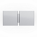 Wandleuchte CG SQUARE 2G BIG, E27, IP20, alu geb�rstet