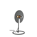 Tischleuchte MIRRO TABLE 1.0, Spiegel-� 30cm, E27 (exkl.), mit Schnurdimmer, schwarz-chrom