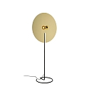 Stehleuchte MIRRO FLOOR 3.0, Spiegel-� 75cm, E27 (exkl.), mit Schnurdimmer, schwarz-gold