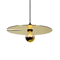 Pendelleuchte MIRRO 2.0, L�nge 600cm / Spiegel-� 45cm, E27 (exkl.), schwarz-gold