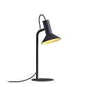 Table lamp ROOMOR 1.0 PAR16, GU10, deep black, with cord switch, with shade 1.0, deep black gold