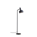 Floor lamp ROOMOR 1.0 PAR16, GU10, deep black, with cord switch, with shade 2.0
