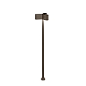 outdoor luminaire KIOSK 1.3 3 flames, adjustable, without socket IP65, bronze, mat dimmable