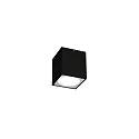 Outdoor LED Ceiling luminaire TRAM CARR� 1.0, IP65, square, 6W 3000K 36�, CRi >90, dimmable, black