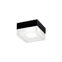 Outdoor LED Wand- und Deckenleuchte BLAS 2.0, IP65, eckig, 9.6W 3000K 950lm, CRi >90, dimmbar, Glas klar + matt, schwarz