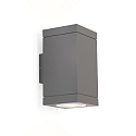 LED Au�enwandleuchte TUBE CARR� 2.0, IP65, 2-seitig, 2x 8W 3000K 34�, CRi >90, dimmbar, dunkelgrau