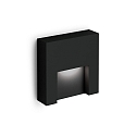 outdoor wall luminaire RETO OUTDOOR WALL SURF 1.3 IP65, black matt dimmable
