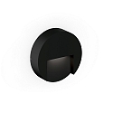 outdoor wall luminaire RETO ROUND WALL SURFACE OUTDOOR 1.3 round IP65, black matt dimmable