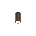 outdoor ceiling luminaire TRAM 1.0 down, cylindrical, dimmable IP65, bronze, mat dimmable