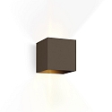 LED Outdoor Wall luminaire BOX 2.0, IP65, Up&Down, 6W 2700K 2x200lm, dimmable, bronze