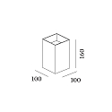 Wever & Ducr� LED Au�enwandleuchte BOX 4.0, IP65, Up&Down, 6W 3000K 2x200lm, Winkel verstellbar, dimmbar, bronze