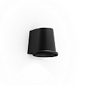 outdoor wall luminaire CLASCO 1.0 IP65, black matt dimmable