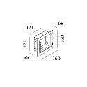 Wever & Ducr� Accessory for ORIS 1.3 - flush mounted frame with flush mounted housing