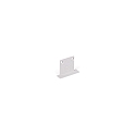 Accessory for STREX SYSTEM 48V - end cap for Recessed track, white