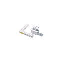 L-connector STREX 48V mechanical, built-in version, left-right, white
