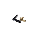 L-Verbinder f�r STREX System, Aufbau, elektrischer/mechanischer Anschluss links und rechts, 15A, champagner/schwarz