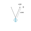 Wever & Ducr� Zubeh�r f�r WIRO - Abh�ngungsset DECENTER 1.0 f�r 1 Schirm, E27, mit Rosette, 600cm