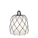 Schirm-�berzug f�r Outdoor LED Akku-Leuchte COSTA 2.0 - ROPE 2.0, geflochten, Jet Black