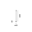 Wever & Ducr� Poller f�r Wegeleuchte STIPO POLE 600 A incl. base, zylindrisch, anthrazit