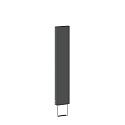 Zubeh�r f�r FIFTY FIFTY / SMILE / SWAY / PALOS - Sockel mit B�gel zum Einbetonieren, 80cm, Anthrazit
