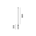 Wever & Ducr� Poller f�r Wegeleuchte SWAM STRAIGHT POLE 800 Q incl. base and ground spike, zylindrisch, bronze