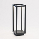 Zafferano battery table lamp HOME dimmable, with Qi charging function IP54, dark grey dimmable