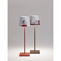 Zafferano table lamp  POLDINA x PEANUTS IP65, red dimmable