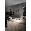 LED Akku-Tischleuchte POLDINA L DESK, 5,5W, 2200K|2700K|3000K, 479lm|540lm|550lm, CRI>80, IP54, dimmbar, dunkelgrau