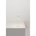 Zafferano battery table lamp POLDINA MICRO IP65, white dimmable