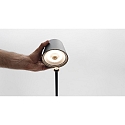 LED Akku-Erdspie�leuchte POLDINA, 2,2W, 2200K/2700K/3000K, 130-150lm, dunkelgrau