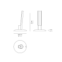 Zafferano Ladestation f�r LED Leuchte PENCIL MODULO LUCE, IP20, wei�