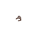 Accessory for PENCIL MODULO LUCE Suspension brackets 2, set of 2, Corten