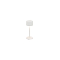 battery table lamp OLIVIA MICRO IP65, white matt dimmable