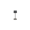 battery table lamp OLIVIA MICRO IP65, dark grey dimmable