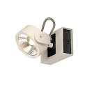 LED Wand- und Deckenleuchte KALU LED 1, IP20, 1-flammig, 17W 3000K 1000lm 60°, dimmbar, kardanisch, weiß / schwarz