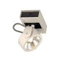 SLV LED Wand- und Deckenleuchte KALU LED 1, IP20, 1-flammig, 17W 3000K 1000lm 60°, dimmbar, kardanisch, weiß / schwarz