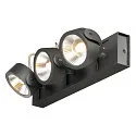 LED Wand- und Deckenleuchte KALU LED 3, IP20, 3-flammig, 47W 3000K 3000lm 60°, dimmbar, kardanisch, schwarz