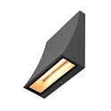 SLV DELWA WIDE, Outdoor LED Wandleuchte, IP44, 10W 3000K 910lm 100°, anthrazit