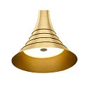 SLV Premium-LED Pendelleuchte BATO 45 PD, Ø 45cm, 30W 2500K 1900lm 100°, TRIAC dimmbar, Messing gebürstet