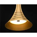 SLV Premium-LED Pendelleuchte BATO 45 PD, Ø 45cm, 30W 2500K 1900lm 100°, TRIAC dimmbar, Messing gebürstet
