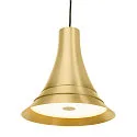 SLV Premium-LED Pendelleuchte BATO 35 PD, Ø 35cm, 21W 2500K 1300lm 100°, TRIAC dimmbar, Messing gebürstet
