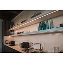 GRAZIA 10 LED Aufbauprofil, Flach, Gerillt, 200cm, Alu eloxiert