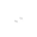 GRAZIA 10 Endcaps for GRAZIA Surface profile flat, 2 items, flat design, white