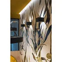 LED Wandleuchte LOGS IN DTW, Up/Down, indirekt, CRi >90, Dim-To-Warm, 11W 2000-3000K 430lm, schwarz / gold