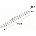 SLV Q-LINE LED Wall luminaire, silver grey