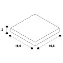 SLV SUPROS Anti-glare caps, white