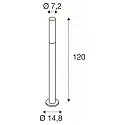SLV APONI LED Outdoor Standleuchte, anthrazit, höhe 120cm