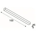 Premium-LED Deckenleuchte Q-LINE CL, für BAP, 100cm, 45W, dimmbar, 3000K, weiß
